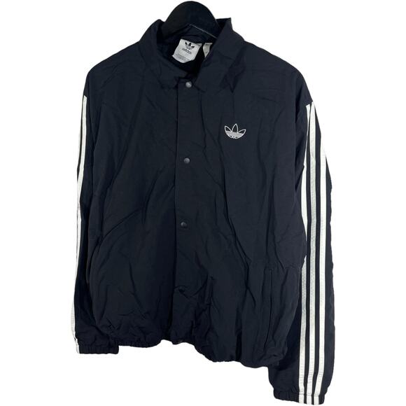Adidas Button Down Nylon Jacket - Picture 4 of 8